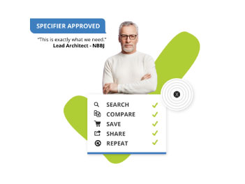 man standing behind list of LEX features